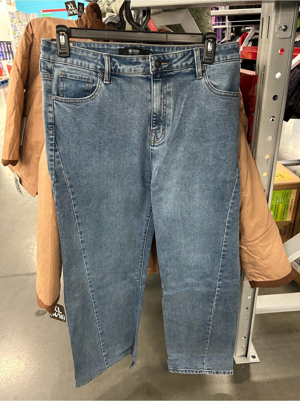 Hudson Jeans Wide-Leg Flare Jeans in Blue Wash